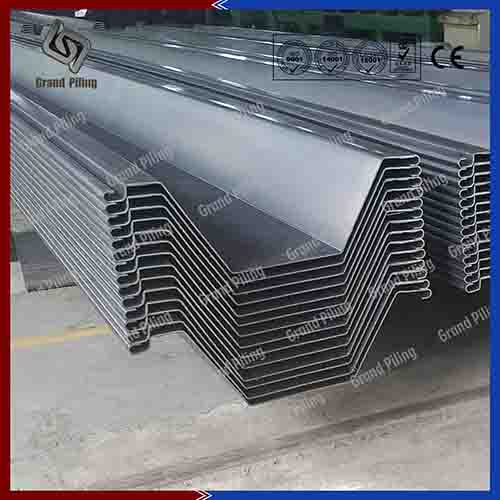 omega type sheet piles